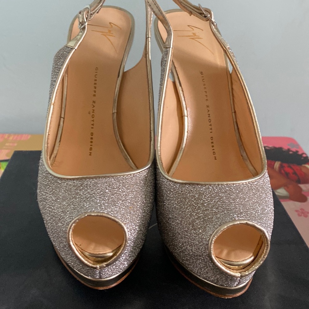 Giuseppe Zannotti peep toe sling back